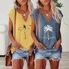Women's Fashion Casual  Short Sleeve V Neck Blouses & Shirts