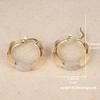 Exquisite  Metal Oval Geometry Hoop Earrings for Women Gorgeous Bright Classic Personality Earrings Jewelry