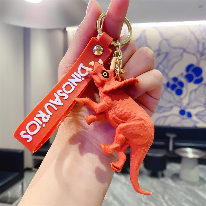 

Creative Tyrannosaurus Rex Dinosaur Car Keychain Ring Bag Pendant Keychain Small Gift Toy