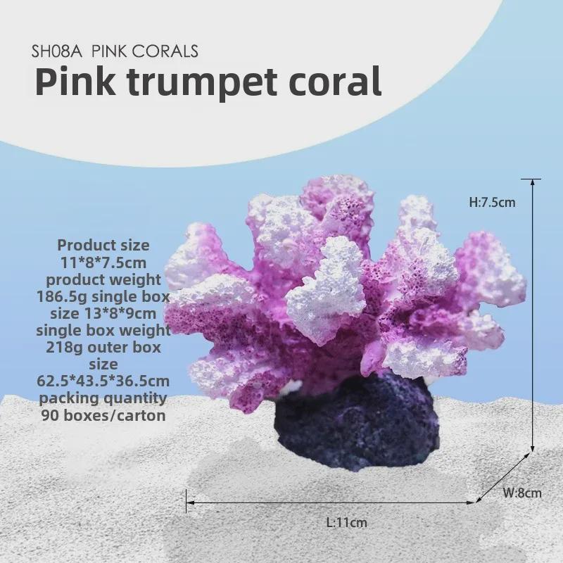 „Künstliche Korallenriff-Dekoration für Aquarien – Weichkorallenbaum für Fischbecken, Unterwasserlandschaften und Fisch-/Garnelenverstecke“