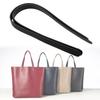 2PCS 65cm Handmade Leather Bag Handles with Rivets DIY Patchwork Luggage AccessoriesBlack