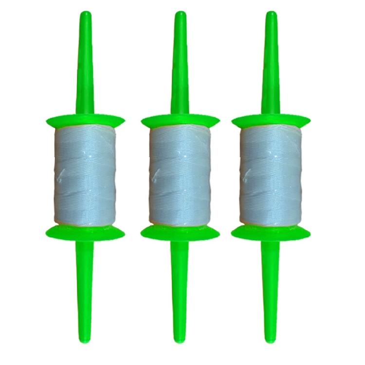 

Heavy Duty 150M Kites String Reel AntiStretch Thread Ergonomic Control Kites Spool Set of 3 for Extreme Winds зелений