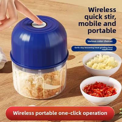 3-1Pcs Mini Crusher Kitchen Chopper USB Charging Garlic Mincer Electric Garlic Chopper Powerful Ginger Garlic Onion Meat Masher