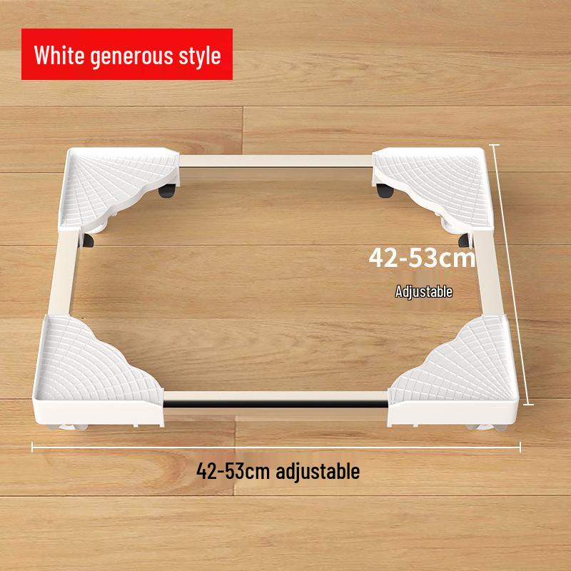 Adjustable Computer Tower Stand with Wheels and Cooling Shelf for Home Use