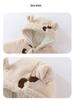 Fleece-Lined Quilted Baby Jumpsuit for Autumn & Winter - 300g Cotton, Hooded Outerwear