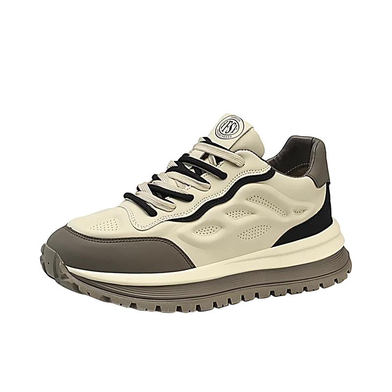 Men's Sneakers Loafers Sports and Leisure Casual Shoes Thick Bottom Soft and Comfortable Soft and Comfortable Skateboard Fashion