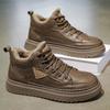 Men's shoes winter velvet warm Martin boots men's leather shoes versatile cotton shoes casual short boots shoes