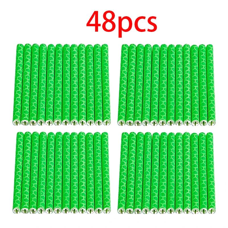 12/24/48PCS Bicycle Wheel Spokes Reflective Sticker Colorful Tube Warning Safety Light DIY Reflector Reflective Safety Kit