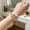 Starfish Conch Stone Beaded Bracelets Simple Beads Bracelets Adjustable Length Bracelets Sea Themed Beach Jewelry for Women Girls