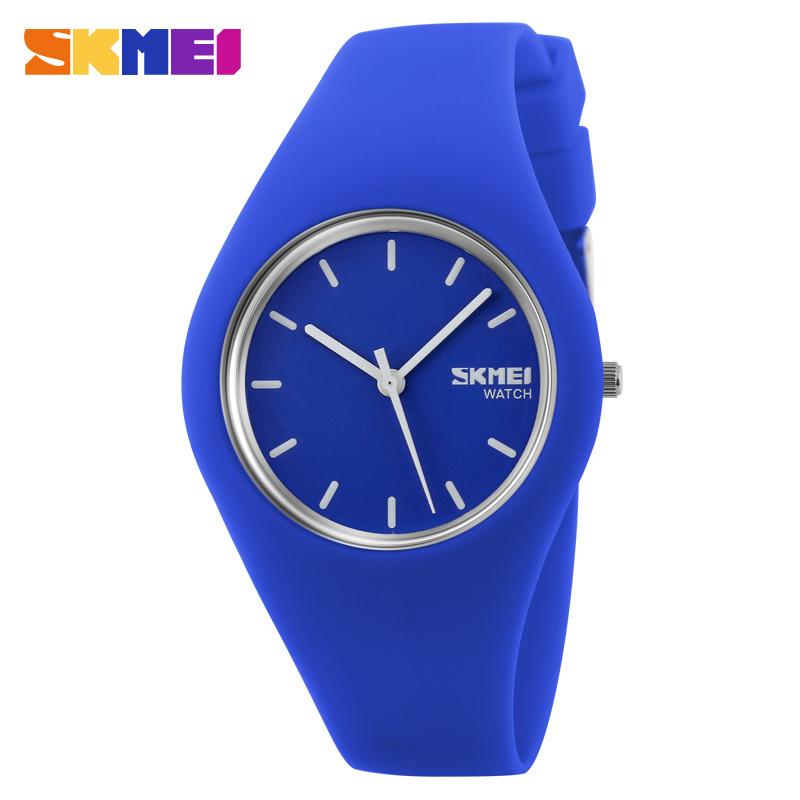 SKMEI 9068 Wristwatches For Lady Fashion Casual Watch Female Gift Women Watches Man Silicone Strap 3Bar Waterproof Clock Quartz