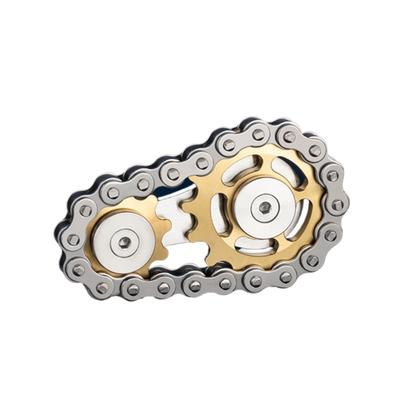 Catena Metallica Ingranaggio Fidget Spinner Giocattoli per Adulti EDC Giroscopio Punta delle Dita Giocattolo Antistress Sollievo dallo Stress da Ufficio Giocattolo Giroscopio per Dita Regalo