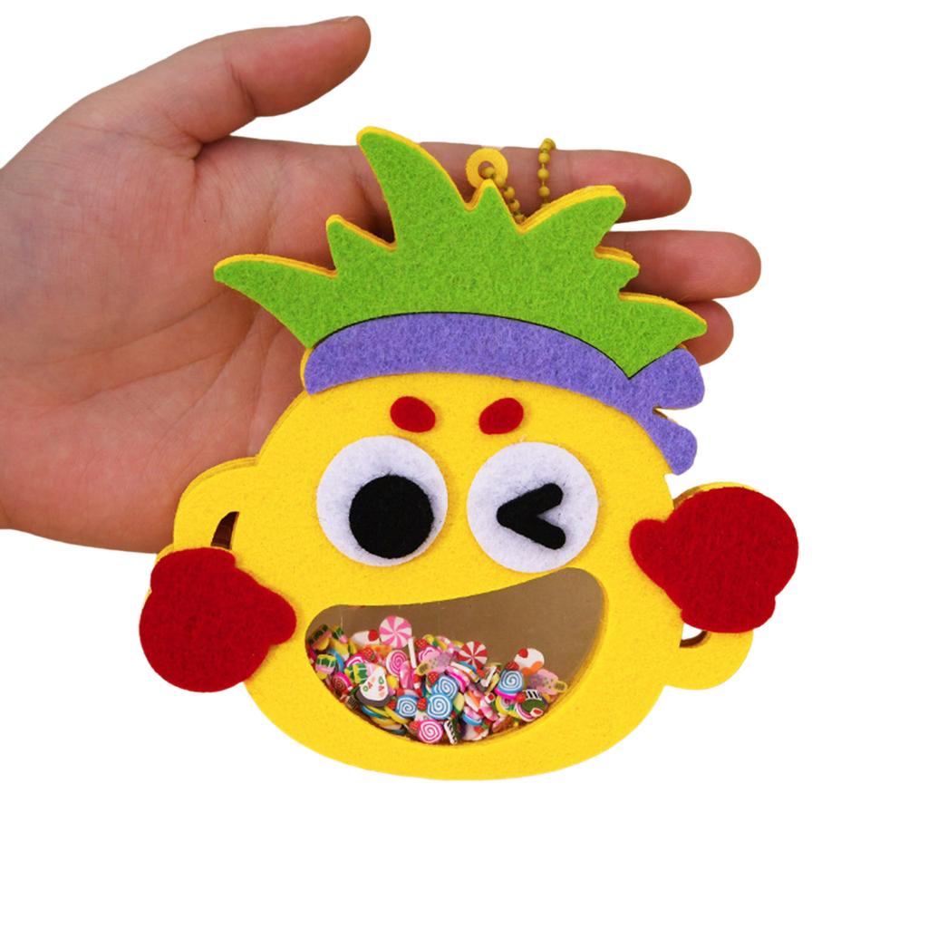 NonWoven Fabric Animal Pendant Craft Kits Making Set for Toddler Early Educational Toy Handmade Hanging Decoration