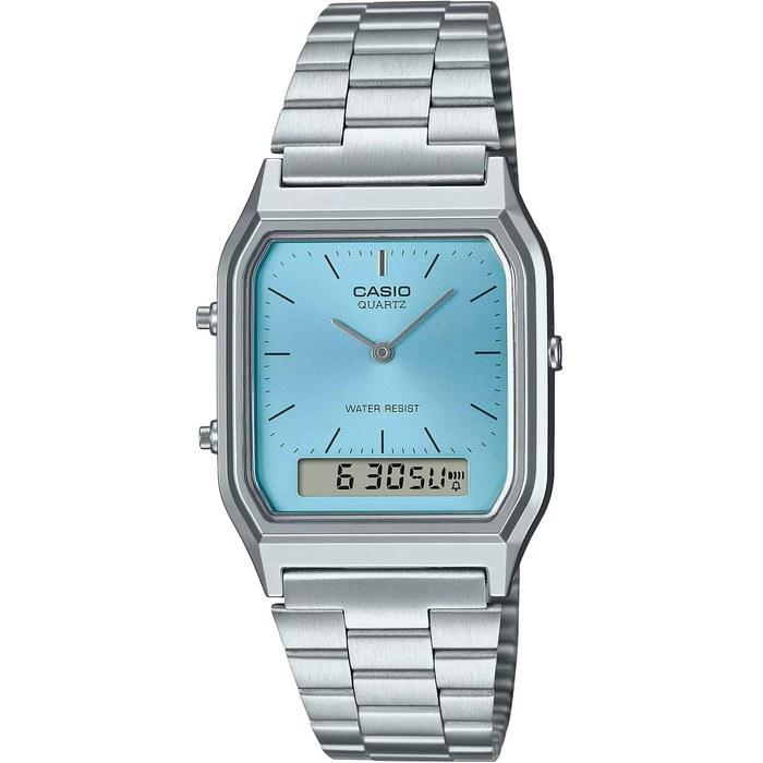 Casio AQ-230A-2A1MQY Аналого-цифровые кварцевые часы - Ледяной синий