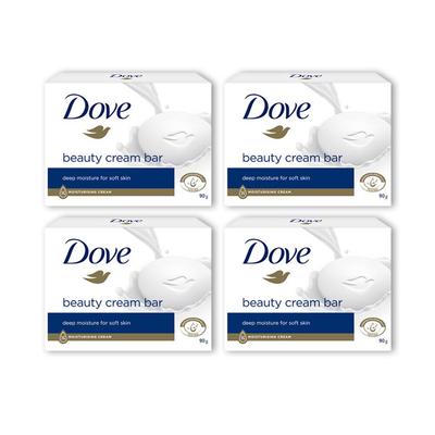 Beauty Bar Moisturizing Face Wash Makeup Soap White X 4