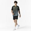 Table Tennis Game Short JTTA Size 82JAB101 Shirt, Sleeve, Certified, Moisture-Wicking, Quick-Drying, Unisex, Adult, Black, XL,
