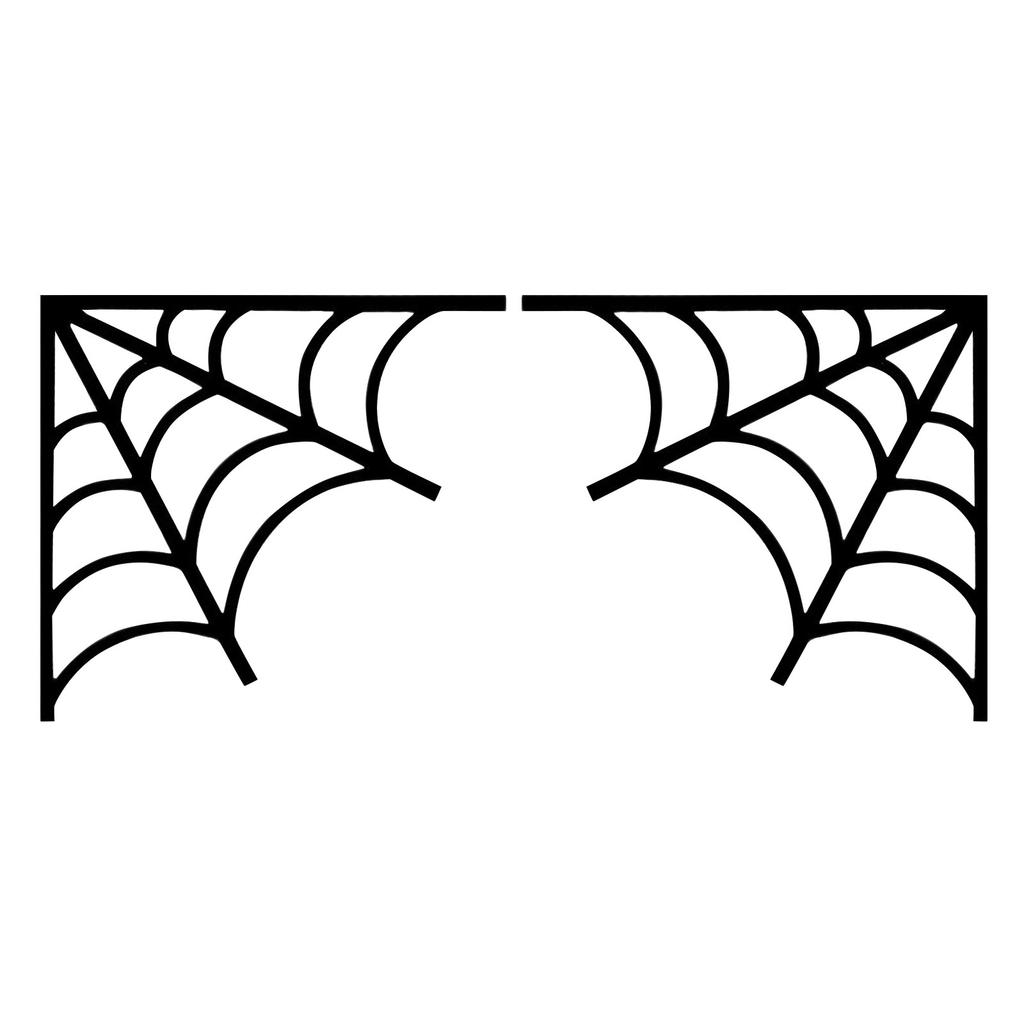 Halloween Dörrkarmdekoration, fladdermöss, pumpor, spindelnät, dörr- och fönsterhörnskylt, Halloween Heminredning, hörnstickers