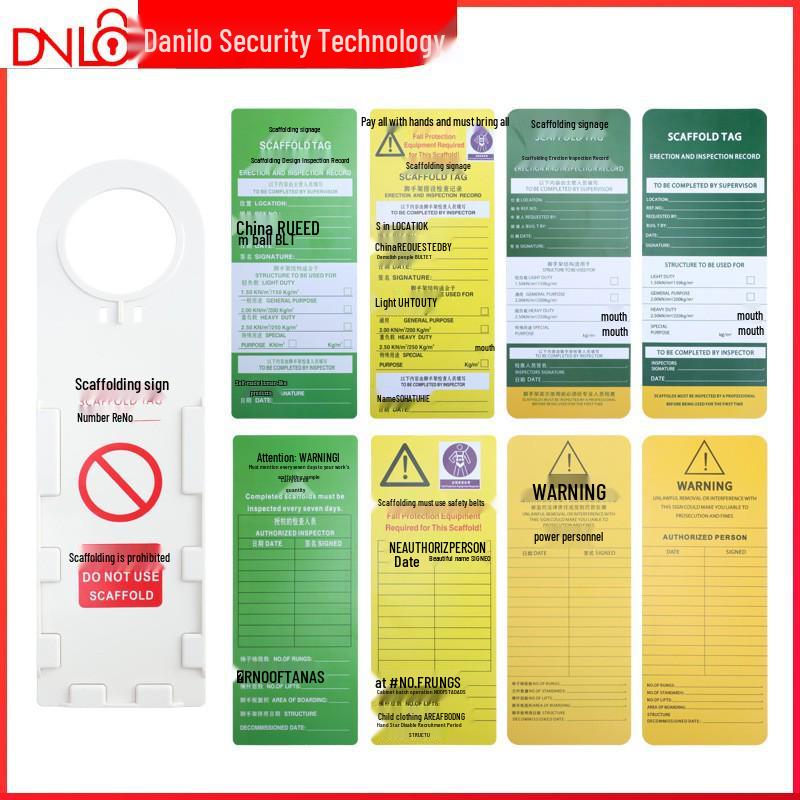 Danilo Scaffolding Safety Warning Tag - Prohibition of Use
