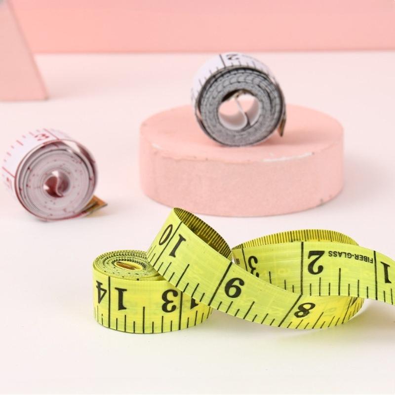 1pc tape measure, plastic box, sewing measuring clothes faux leather ruler, tailor measuring three weeks tape measure