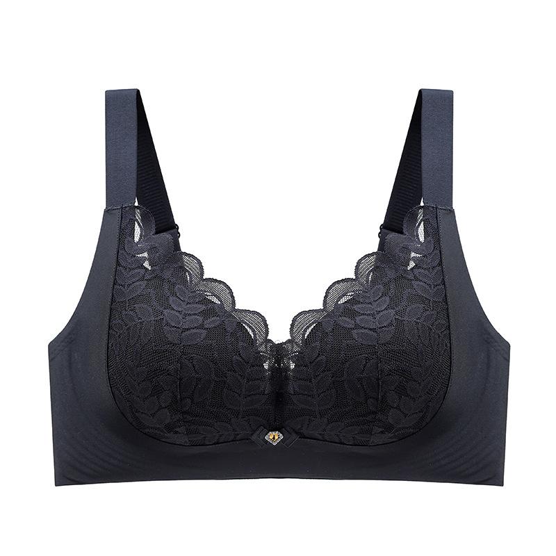 Soft Support Bra for Women Gathering Seamless Bra for Women No Steel Ring Lace Bra for Women