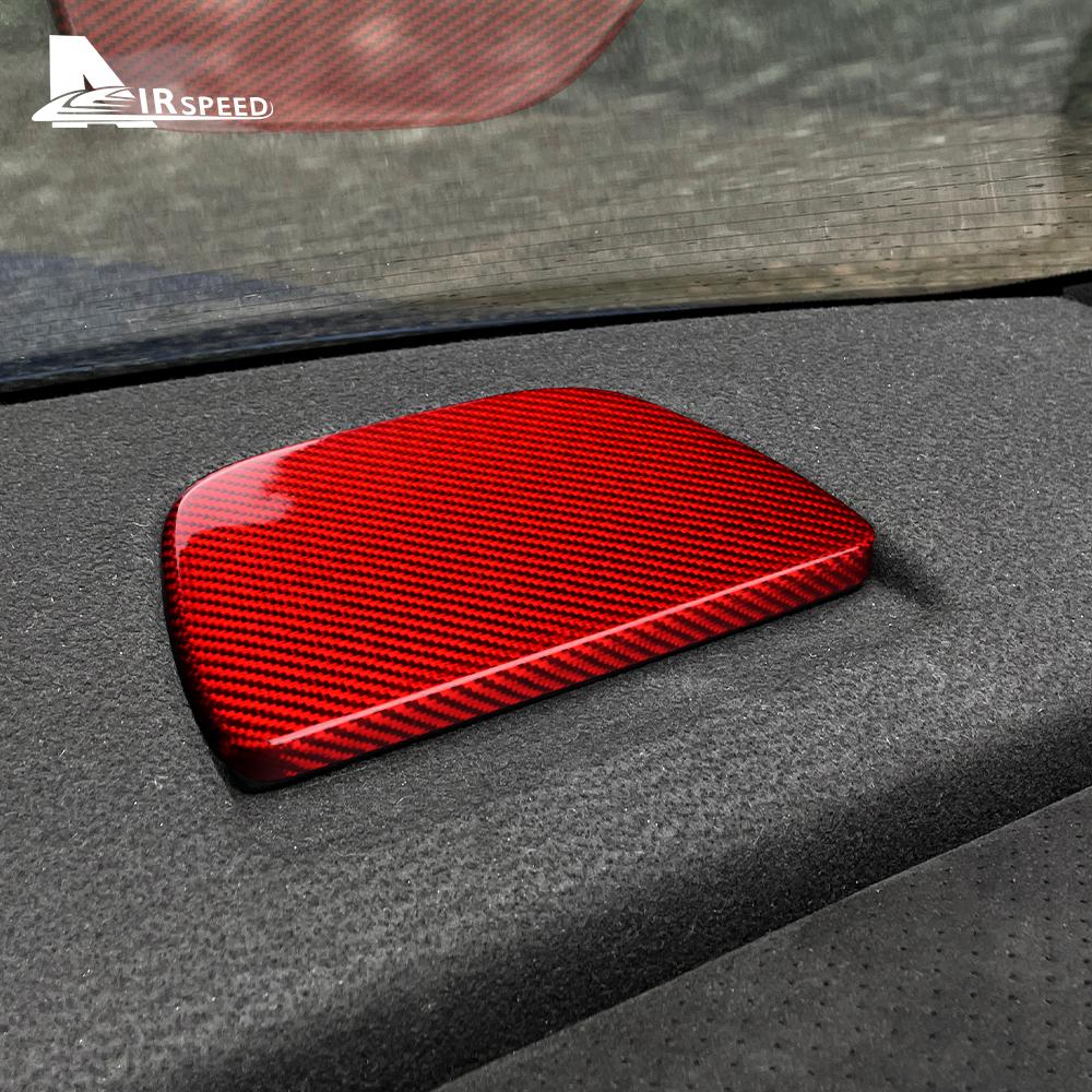 Real Hard Carbon Fiber Trim For Subaru BRZ Toyota GR86 2021 2022 2023 2024 Rear Seat Top Cover Sticker Accessories LHD RHD