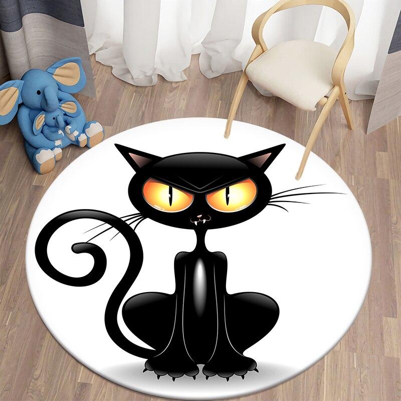 Halloween Tapijt Voor Woonkamer Ronde Tapijt Slaapkamer Anti-Slip Kinderen Tapijten Mat Voor Kinderen Halloween Decoraties Voor Thuis