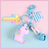 Creative Cartoon Rainbow Horse Unicorn Keychain Female Cute Ins Key Chain Student Schoolbag Pendant Small Gift