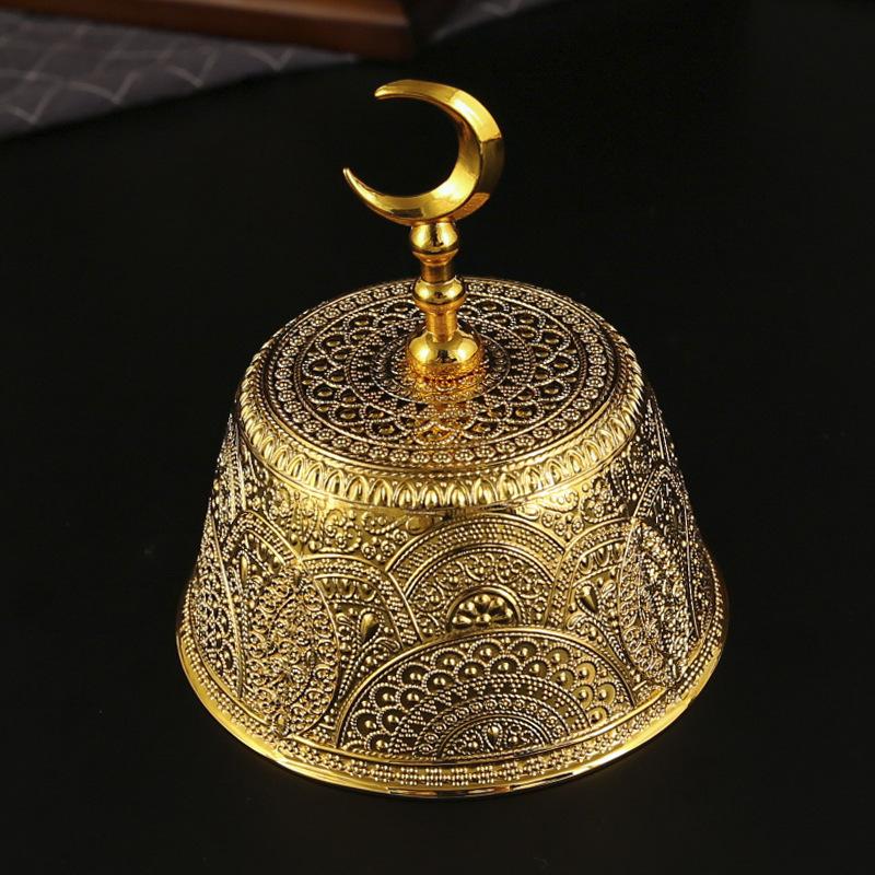 Middle East Arabian Metal Dim Sum Bowl Ice Cream Cup Dried Fruit Storage Box Dim Sum Snack Plate Pastry Bowl