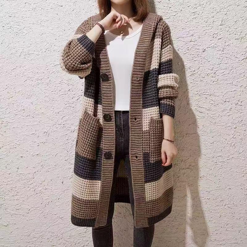 Women's Chunky Knit Hooded Cardigan - Autumn/Winter 2025