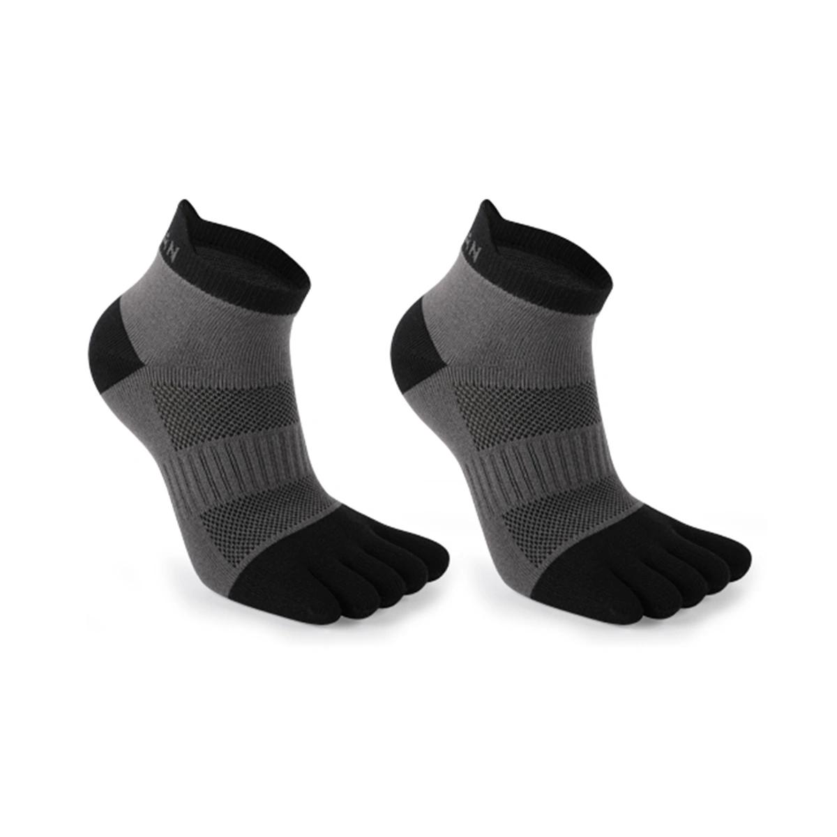 

1 Pair of Backrest Five Finger Sports Cotton Socks Marathon Cross Country Breathable Anti-Odor and Non-Slip Sports Socks M/L серый