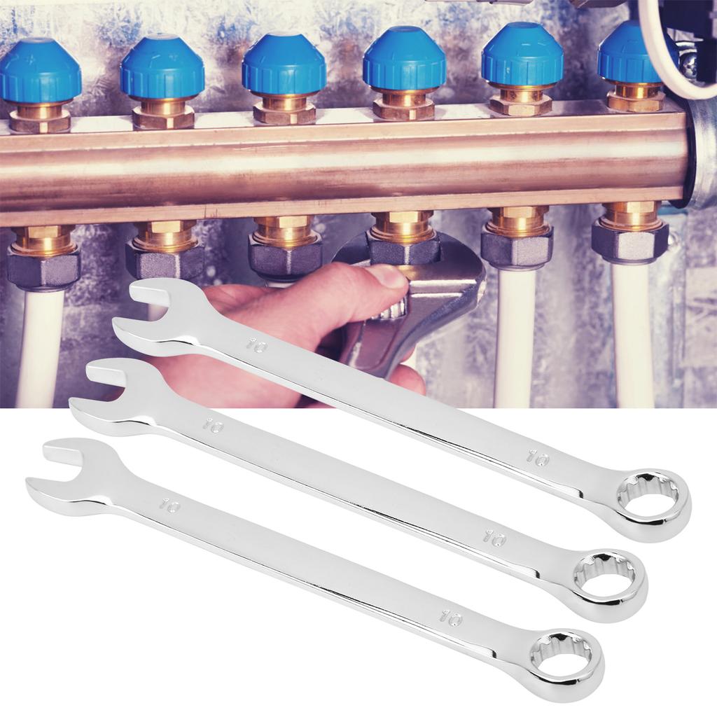 Wrench Set Open Ended Dual Purpose Ratcheting Hand Industrial Supplies 10mm 10mm Wrench Wrench Set Ratcheting Wrench Set