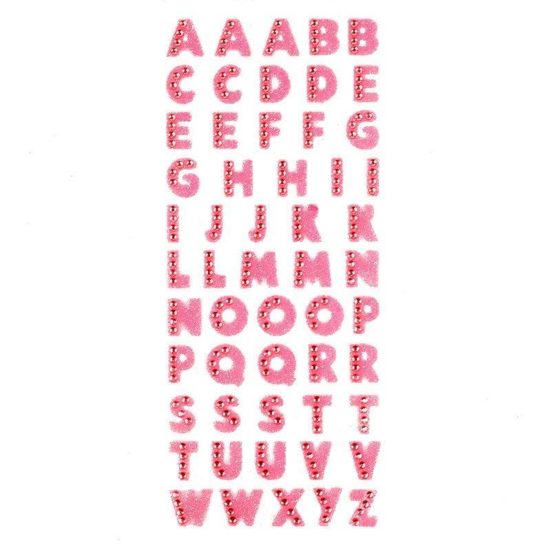2X Glitter Crystals Alphabet Letter Home Stickers Self Adhesive DIY A Z Words Decor