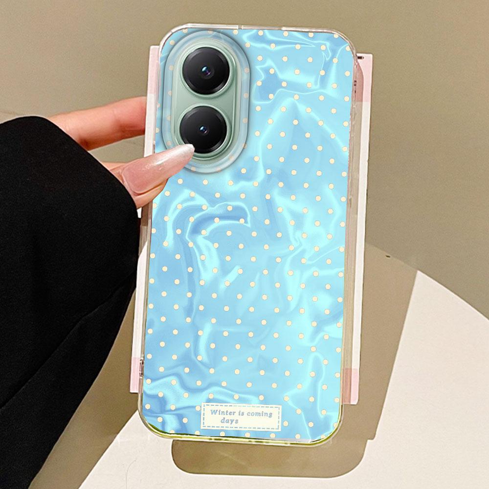 Circular Dots Love Heart Women Girls Water Texture Phone Case for Xiaomi Poco X5 M6 Pro X6 X3 Pro NFC C75 C71 C65 C61 M5S Cover