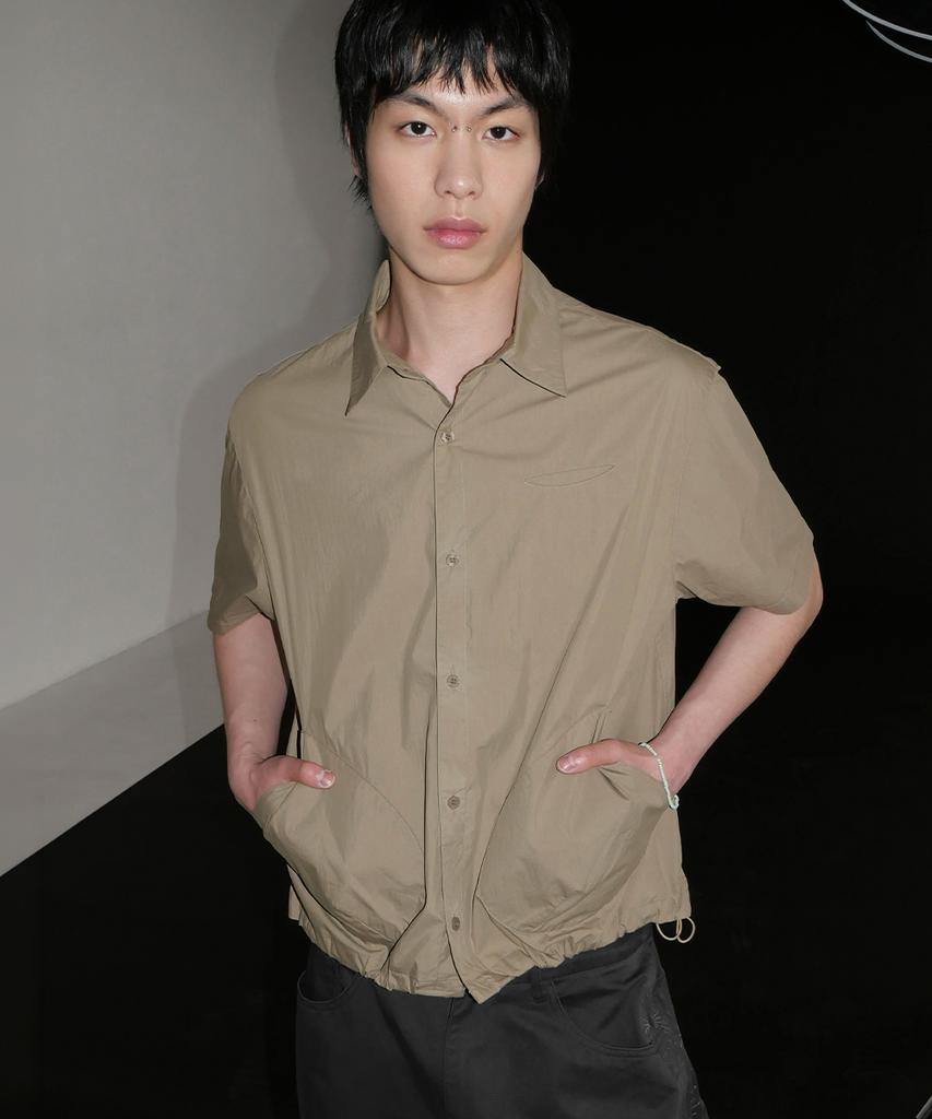 INTEMPOMOOD Arc Pocket Shirt_Beige