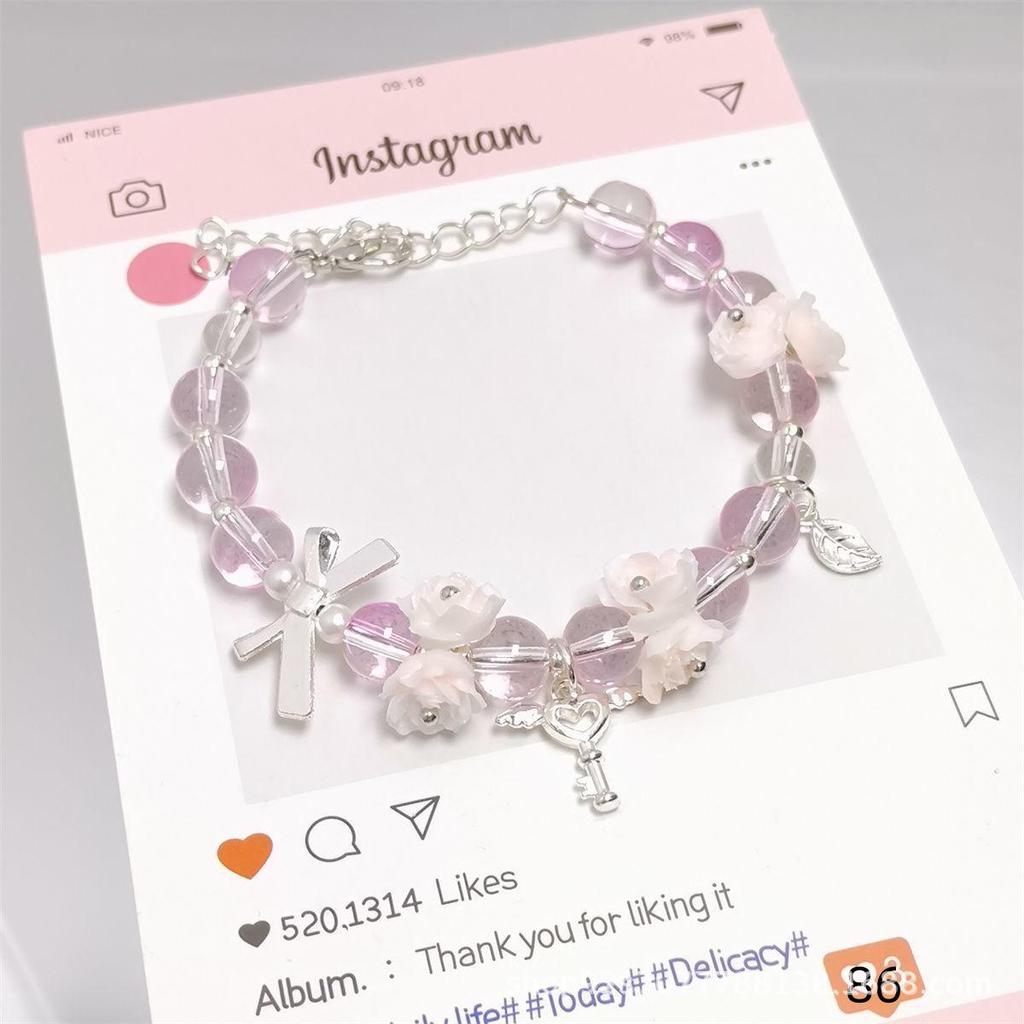 Mori Style Starry Sky Crystal Butterfly Bracelet - Elegant, Versatile Fairy Design for Women and Best Friends