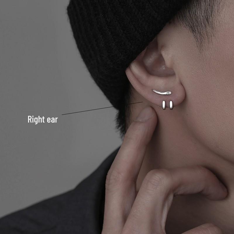 Unisex Double Hoop & Stud Earrings: Versatile Round Ear Cuffs & Clips