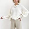 Autumn Winter Faux Mink Loose Knit Sweater - European American Style for Women