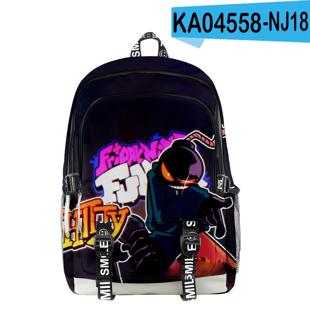 Cartoon Youthful School Bags Unisex Friday Night Funkin Travel Bags 3D Print Oxford Waterproof Notebook multifunction Backpacks