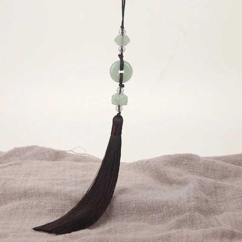 2Pcs Imitation Chinese Knot Tassels DIY Curtain Clothes Bag Craft Supplies Classical Style Tassel Pendant 13cm Beaded Fringe