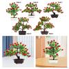 Artificial Fruit Tree Bonsai Pot Plants Ornament Realistic PP Material Table Centerpiece for