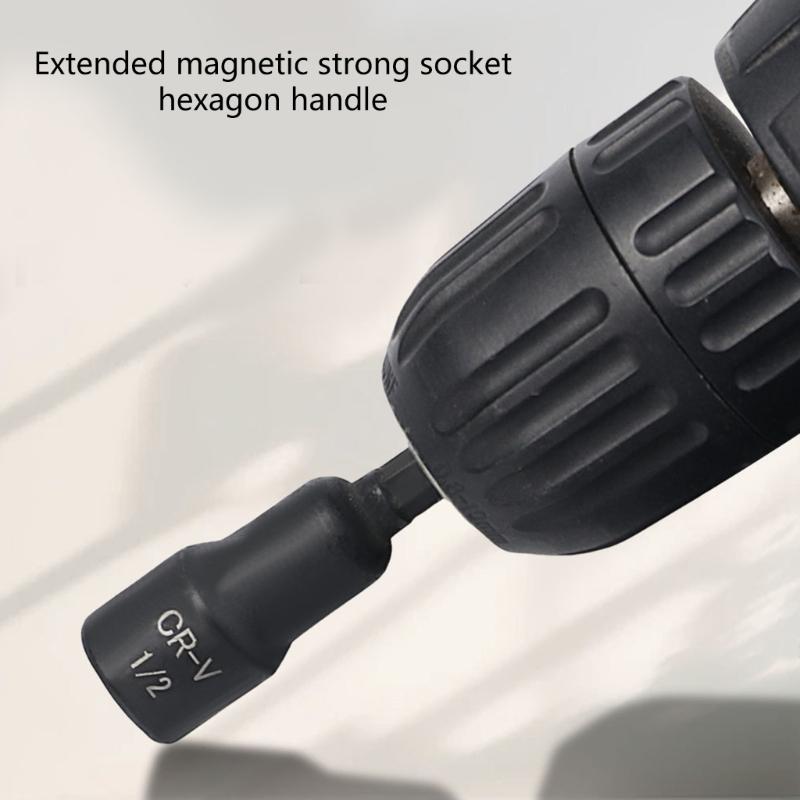 15Pcs Powerful Socket Inner Hexagonal Wrench Hexagonal Handle Screwdriver Extension Rod Pneumatic Screwdriver Insert