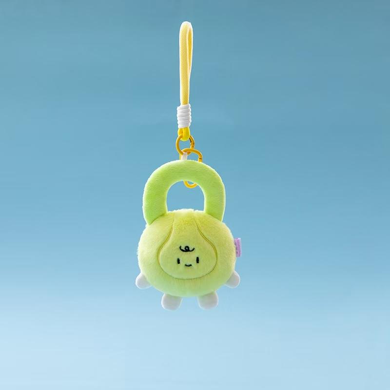 Cute Sports-Themed Plush Toy Keychain – Mini Dumbbell, Kettlebell, Golf Club, and Basketball Figurines – Ideal Gift for Kids
