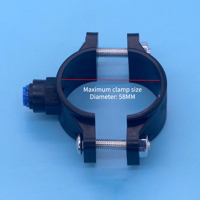 1/2/3Pcs Adjustable 38-58Mm Water Drain Waste Water Pipe Clamps 1/4" Od Hose Quick Connection Reverse Osmosis Aquarium