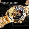 Forsining Men's Fashion Casual Hollow Mechanical Movement Automatic Mechanical Watch GMT1183-2-A