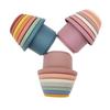 Hourglass Stacking Cup Water Playing Toys for Pools Bathtub Shower Interactive Toy for Baby 6M+ Early Learning 7Pieces