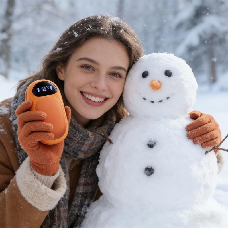 Fast Heating USB Rechargeable Hand Warmer Providing Easy Warmth Feature Magnetic Accent For Indoor And Outdoor Use