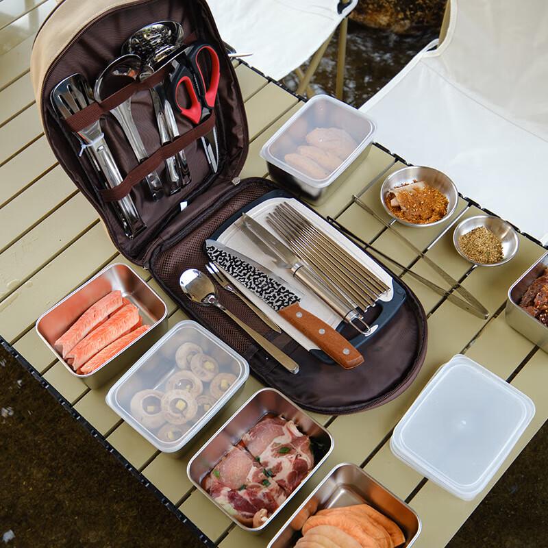Portable 304 Stainless Steel Camping & Picnic Utensil Set