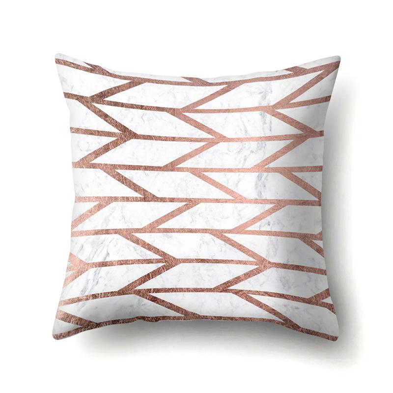 Polyester Pillow Case Automobile Decoration Home Printed Pillow Case Waist Cushion Cover Car Cushion Head Cushion Cover