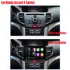 For Honda Accord 8 Spirior 2009-2012 2013 Stereo Car Radio Android 14 Auto Carplay Navigation GPS Multimedia Video Player BT5.0