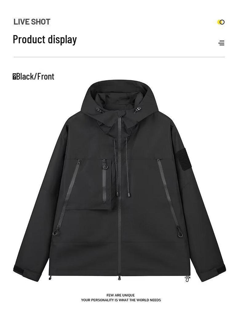 Men's American-Style Functional Jacket - Spring/Autumn Casual Streetwear