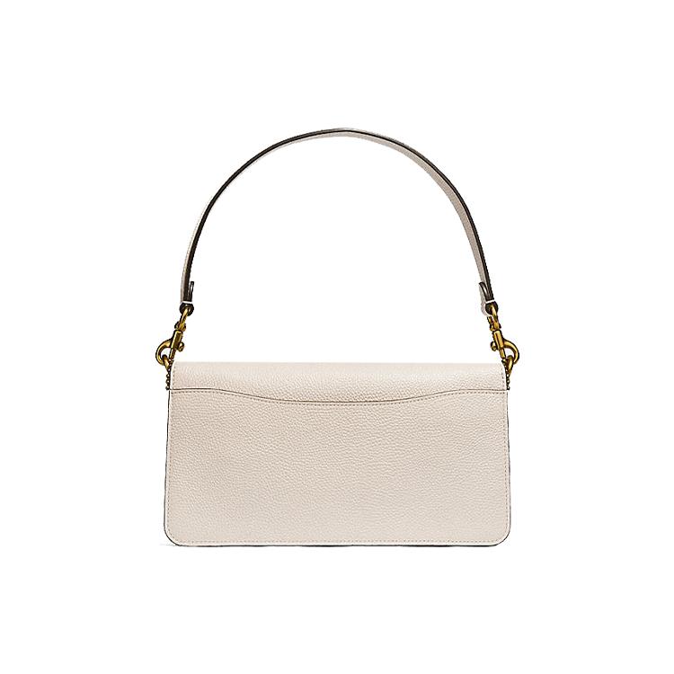 New COACH Tabby Cow Leather Dionysus Envelope Bag, Shoulder Bag, Handbag Women's White 7168-B4HA